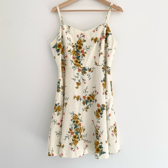 Old Navy Dresses & Skirts - Old Navy Linen floral cami dress size large